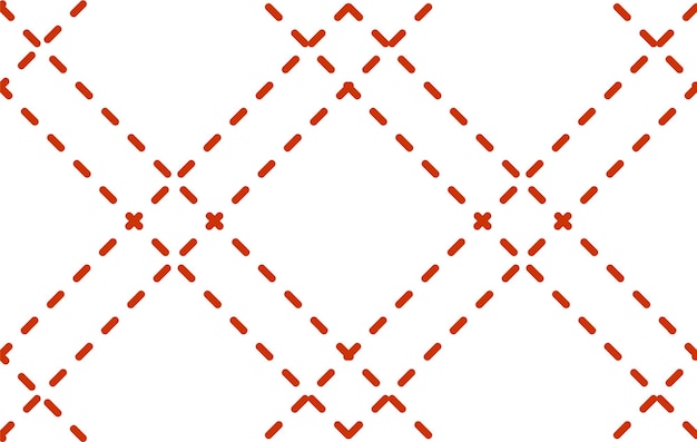 Geometric embroidered pattern